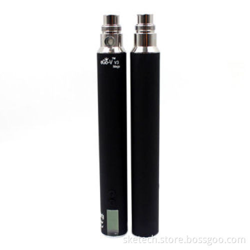 E-cigarette, Ego-V V3 adjustable voltage battery, 1300mAh capacity, LCD display